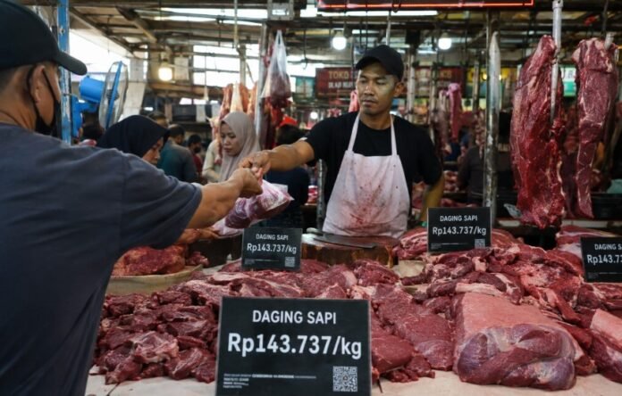 Harga Daging Sapi Tembus Rp143.737 per Kg