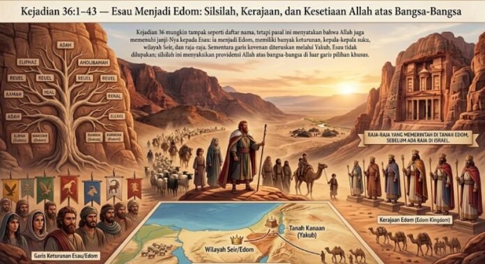 Esau Menjadi Edom: Silsilah, Kerajaan, dan Kesetiaan Allah atas Bangsa-Bangsa
