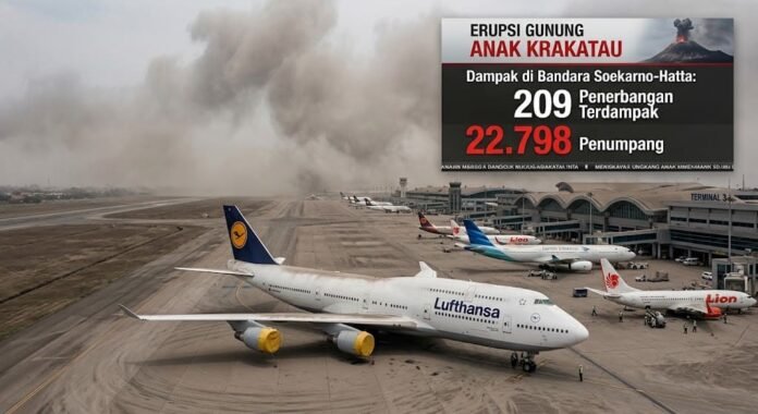 13ee6858-ab8f-47d9-a485-8fb730a4 (1) Bandara Soetta tutup sementara imbas erupsi Gunung Anak Krakatau, 209 penerbangan terdampak