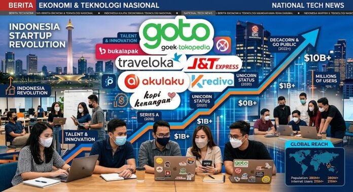 148dbd51-e9ea-423b-be3e-44ad22e7 Ekosistem startup unicorn Indonesia 2026 yang terus berkembang menjadi kebanggaan nasional dan inspirasi bagi generasi entrepreneur muda.