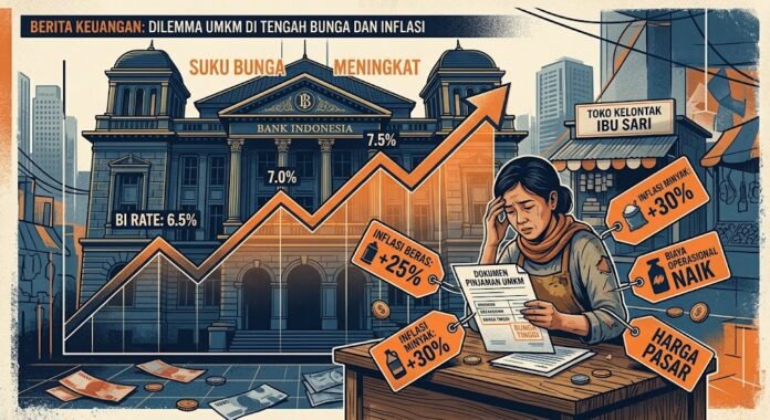 18c81af4-63d4-45ca-bfd4-2c193827 Kebijakan kenaikan BI Rate memengaruhi akses kredit UMKM dan tingkat inflasi, menjadi fokus analisis ekonomi makro ELrolumNews di 2026.