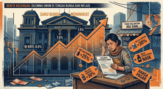 18c81af4-63d4-45ca-bfd4-2c193827 Kebijakan kenaikan BI Rate memengaruhi akses kredit UMKM dan tingkat inflasi, menjadi fokus analisis ekonomi makro ELrolumNews di 2026.