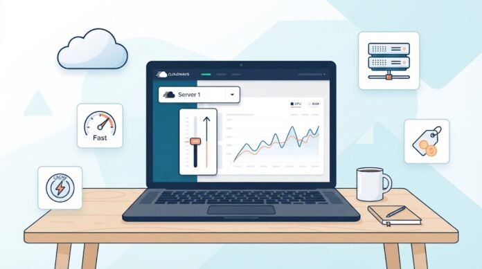 1ba301ff-f0e6-4ad0-a875-98413e93 Ilustrasi review Cloudways managed cloud hosting dengan pilihan provider, pay-as-you-go, dan Object Cache Pro