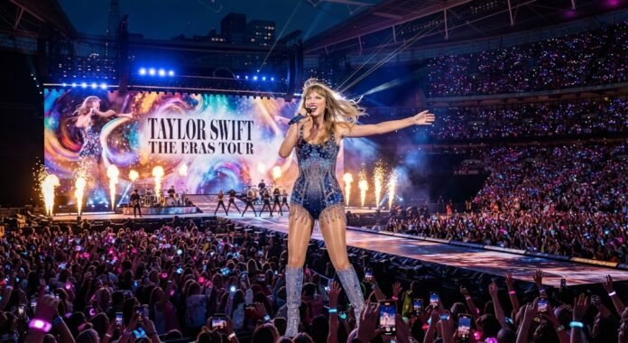 Taylor Swift tampil memukau di Eras Tour, konser paling dinanti penggemar Swifties di Indonesia pada 2026