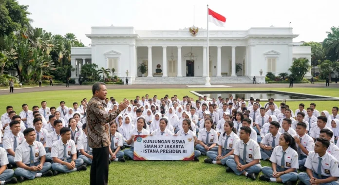 Ilustrasi - 239 siswa SMAN 37 Jakarta belajar sejarah dan fungsi Istana Kepresidenan