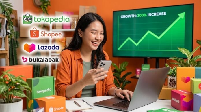88cf7412-5a6e-41aa-957a-4d61da6b Transformasi digital UMKM Indonesia 2026 melalui platform e-commerce dan teknologi yang membantu naikkan omzet secara signifikan