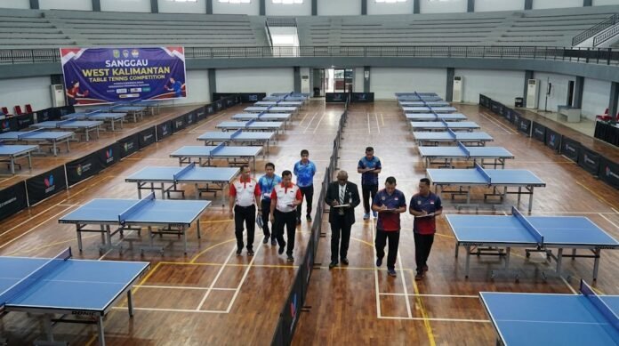 89378cd3-bf3f-4184-885e-d870f118 KONI Sanggau matangkan persiapan venue tenis meja Porprov Kalbar