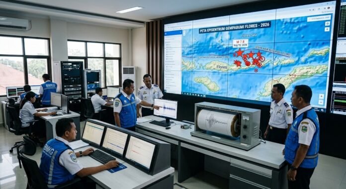 9635fd66-f2d6-4101-86b3-acb2566a Gempa susulan Flores tembus 15.156 kali, BMKG catat M4,7 siang ini