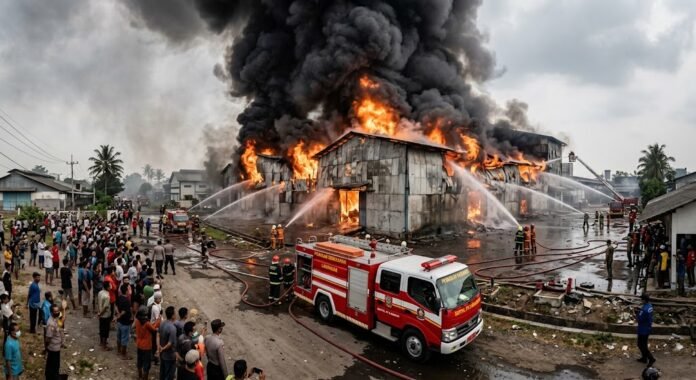 Ilustrasi - Kebakaran pabrik di Lamongan dan pasar di Pasuruan, tujuh bangunan hangus