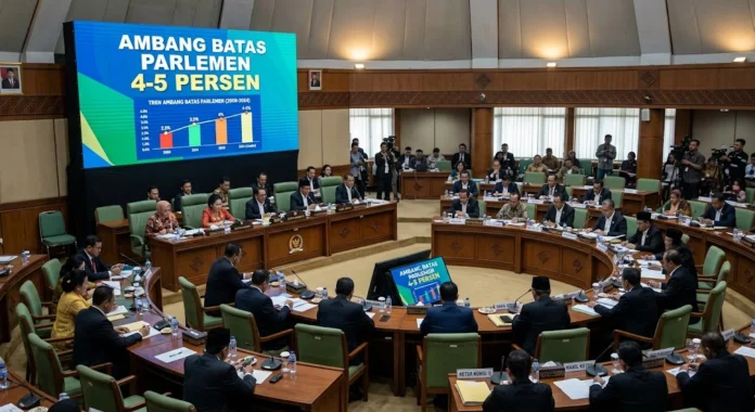 Ilustrasi - DPR bahas RUU Pemilu dan ambang batas parlemen 4-5 persen
