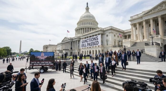 9f32583c-c7d2-417e-b6a5-a75af447 AS loloskan RUU sanksi untuk Rusia dan Iran, dikirim ke Trump