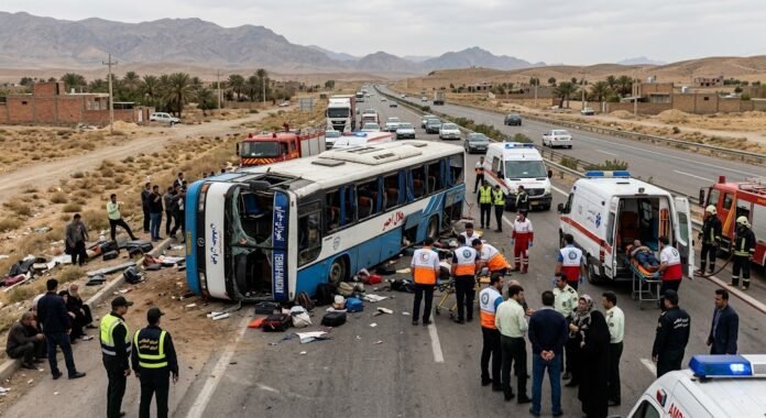 b1afe8ff-d7ec-4be4-bf8f-638b63fc ilustrasi - Kecelakaan bus di Iran tewaskan 11 orang dan lukai 24 lainnya