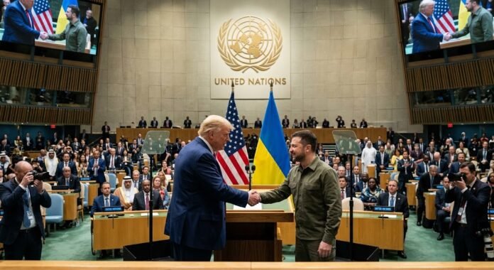 f1efaac3-1741-445a-b376-b4338182 Trump bertemu Zelenskyy di PBB, Ukraina tawarkan gencatan senjata energi
