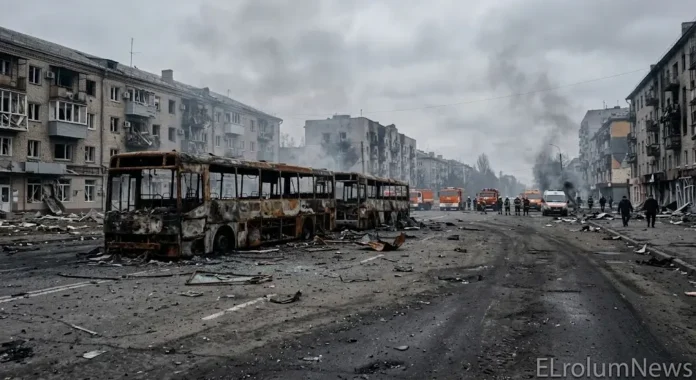 ilustrasi-Rudal Rusia hantam dua bus di Kramatorsk, 30 tewas