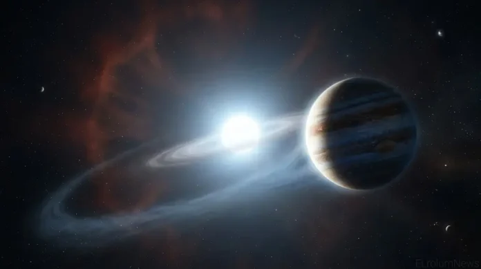 Kandidat planet baru diduga lahir dari material bintang yang telah mati.