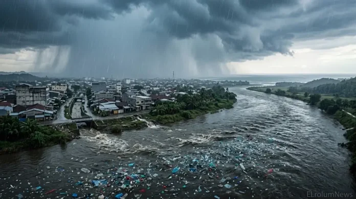 Hujan deras dapat memicu lonjakan mikroplastik dari sungai menuju laut