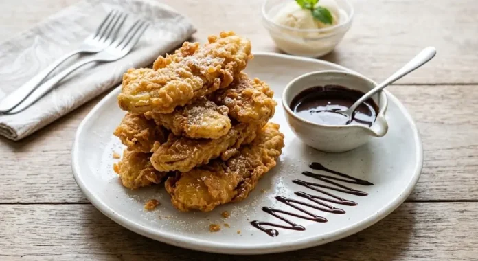 Pisang goreng crispy dengan lapisan tepung renyah keemasan, camilan favorit segala usia