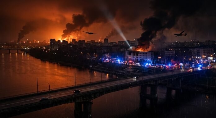 Ilustrasi-Rusia serang Kiev: jembatan dan sekolah jadi sasaran, serangan udara meningkat