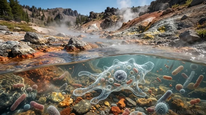 Amoeba “api” bertahan dan membelah di suhu ekstrem 63°C.
